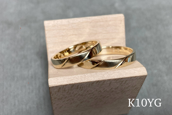 結婚指輪・ペアリング　ゴールドリング手作り体験　K10